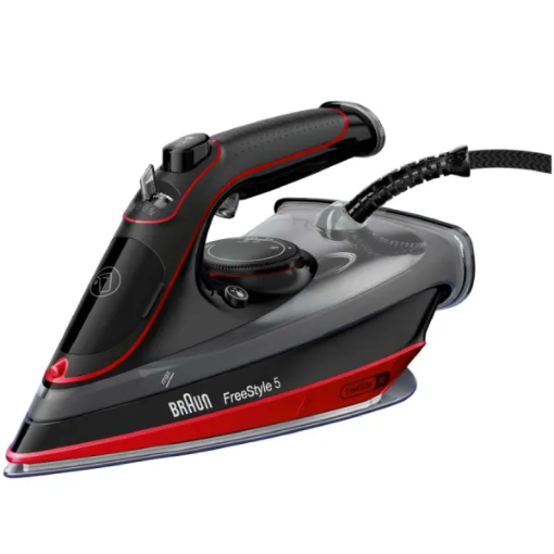 תמונה של מגהץ אדים Braun דגם SI5057RD בצבע שחור ואדום