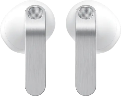 תמונה של אוזניות אלחוטיות עם ביטול רעשים Samsung דגם Galaxy Buds4 בצבע לבן