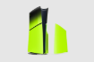 תמונה של כיסוי לקונסולה – PS5 Slim HYPERPOP Remix Green
