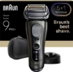 תמונה של מכונת גילוח חשמלית Braun דגם Series 9 Pro+ Wet & Dry 9615S בצבע אפור