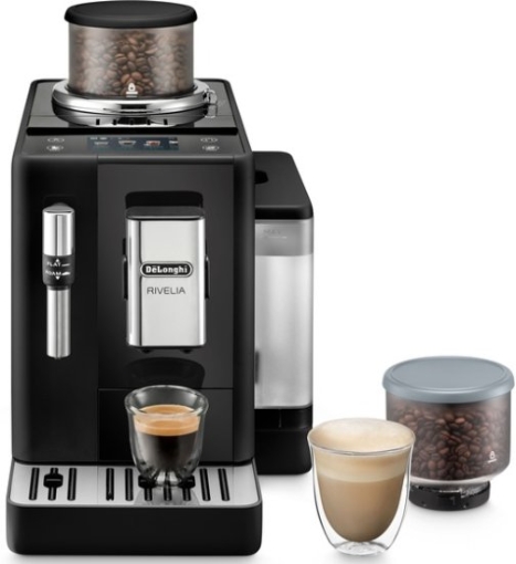 תמונה של מכונת קפה DELONGHI EXAM440.35.B RIVELIA בצבע שחור