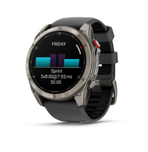תמונה של שעון ספורט חכם גרמין GARMIN fēnix® 8 Pro – 51″, AMOLED Sapphire, Titanium Graphite