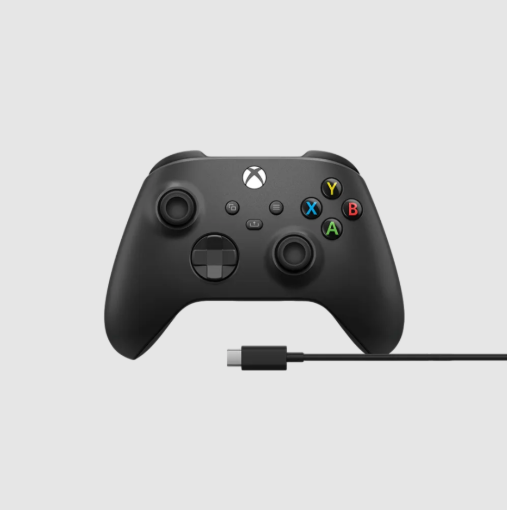 תמונה של בקר XBOX Series S | X אלחוטי בצבע שחור כולל כבל USB-C