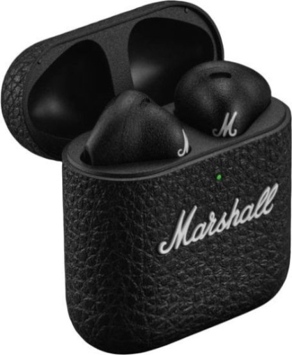 תמונה של אוזניות True Wireless מבית Marshall בעלות הלוק האייקוני והאיכותי דגם MINOR 4 בצבע שחור
