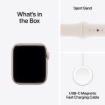 תמונה של שעון חכם אפל Apple Watch Series SE 3 MEPF4ZR/A GPS+Cellular  44mm גוף Starlight רצועה Starlight Sport Band מידה M/L