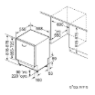 תמונה של מדיח כלים רחב אינטגרלי מלא Bosch דגם Serie 4 SMV4HAX21E