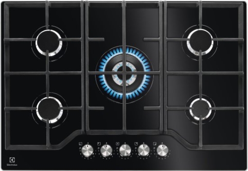 תמונה של כריים גז 75 זכוכית שחורה STEP POWER ELECTROLUX KGG75362K