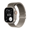 תמונה של שעון חכם אפל סדרה אולטרא 3 Apple Watch Series Ultra 3 MEWW4QI/A GPS+Esim 49mm גוף Natural Titanium Case רצועה Natural Titanium  Milanese מידה S