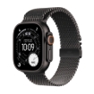 תמונה של שעון חכם אפל סדרה אולטרא 3 Apple Watch Series Ultra 3 MF1T4QI/A GPS+Esim 49mm גוף Black Titanium Case רצועה Black Titanium  Milanese מידה L
