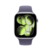תמונה של שעון חכם אפל סדרה 11 Apple Watch Series 11 MEVA4ZR/A GPS 46mm גוף Silver Purple רצועה Fog  Band מידה M/L