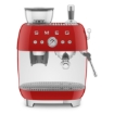 תמונה של מכונת קפה חצי אוטומטית SMEG דגם EGF03RDEU אדום