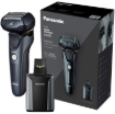 תמונה של מכונת גילוח Panasonic ES-LV97 עם תחנת ניקוי וטעינה