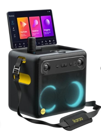 תמונה של מערכת קריוקי כולל מסך  Ikarao Break X2 Karaoke speaker with 10.1 screen