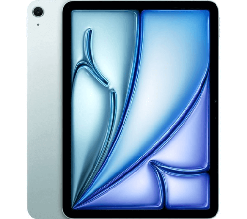 תמונה של אייפד אייר דגם 2025 11″ Apple iPad Air M3 – MCG54KN/A Wi-Fi+ESIM 512GB בצבע Blue- מגיע ללא מטען