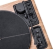 תמונה של פטיפון מקצועי עם רמקולים פנימיים SAFA MIC-400TT – בצבע אגוז בהיר
