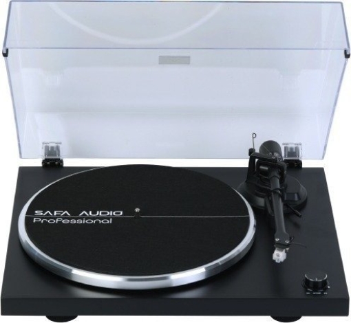 תמונה של פטיפון מקצועי SAFA Turntable HPH-005M Bluetooth – בצבע שחור מט 3 שנות אחריות
