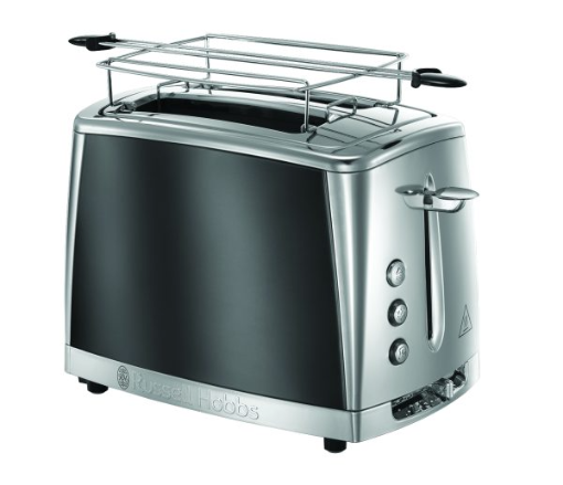 תמונה של מצנם טוסטר קופץ חשמלי Luna Stone | Russell Hobbs בצבע אפור מתכתי