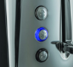 תמונה של מצנם טוסטר קופץ חשמלי Luna Stone | Russell Hobbs בצבע אפור מתכתי