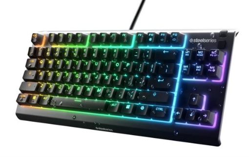 תמונה של מקלדת גימינג STEELSERIES TKL Apex 3 US LED