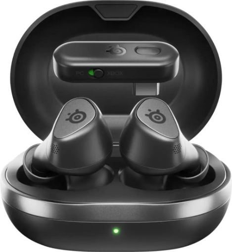 תמונה של אוזניות גיימינג אלחוטיות Arctis GameBuds TWS B.T / 2.4GHZ לXBOX שחור