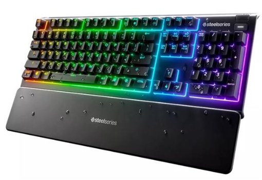 תמונה של מקלדת גיימרים SteelSeries Apex 3 US LED