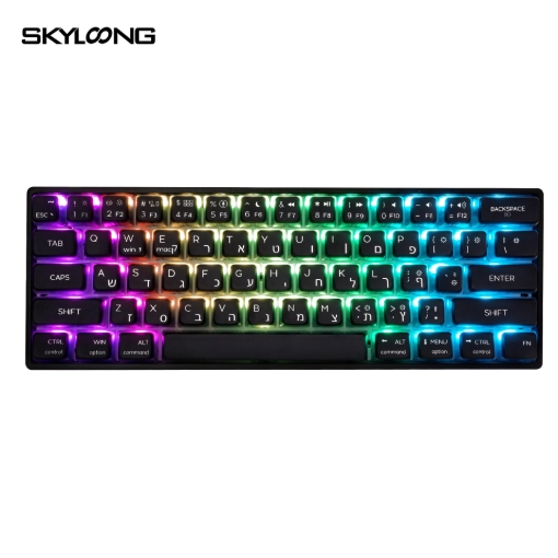 תמונה של מקלדת גיימינג מכאנית GK61+ SKYLONG – בצבע black pudding -דגם 2025 – שנתיים אחריות