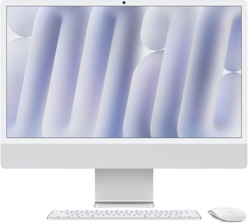 תמונה של מחשב 24- Apple iMac M4 -10core CPU I 10core GPU I 256GB SSD I 16GB MD3H4HB/A בצבע כסוף מסך Nano Texture Glass