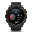 תמונה של שעון ספורט חכם גרמין  GARMIN fēnix® 8 – 47mm AMOLED Sapphire TITANIUM גוף שחור  – רצועה שחורה