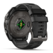 תמונה של שעון ספורט חכם גרמין  GARMIN fēnix® 8 – 47mm AMOLED Sapphire TITANIUM גוף שחור  – רצועה שחורה