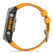 תמונה של שעון ספורט חכם גרמין  GARMIN fēnix® 8 – 47mm AMOLED Sapphire TITANIUM גוף טיטניום  – רצועה כתומה