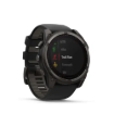 תמונה של fenix 8 51mm, Saph Solar, CrbnGry Ti/Blk, Blk/PblGryBnd, EMEA