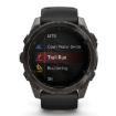 תמונה של שעון ספורט חכם גרמין  GARMIN fēnix® 8 – 51mm AMOLED Sapphire TITANIUM גוף שחור – רצועה שחורה