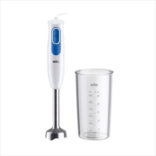 תמונה של בלנדר מוט BRAUN 600W MQ20001MWH בצבע לבן