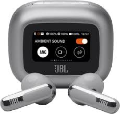 תמונה של אוזניות אלחוטיות TW + ביטול רעשים JBL LIVE FLEX3 – כסוף