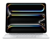 תמונה של מקלדת אפל לאייפד בעברית Apple Magic Keyboard for iPad Pro 11‑inch MWR03HB/A (M4) בצבע לבן