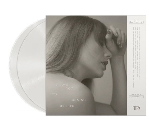 תמונה של תקליט כפול Taylor Swift – The Tortured Poets Department  – ghosted White