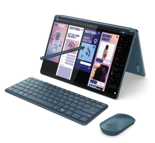 תמונה של מחשב נייד לנובו 13.3″+13.3″ מסכיי מגע Ultra 7 1TB 32GB דגם LENOVO YOGA BOOK 9 83FF001UIV