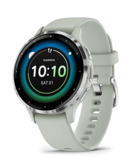 תמונה של שעון ספורט חכם 41″ GARMIN Venu 3S בצבע Silver Stainless Steel Bezel with Sage Gray  – יבואן רשמי