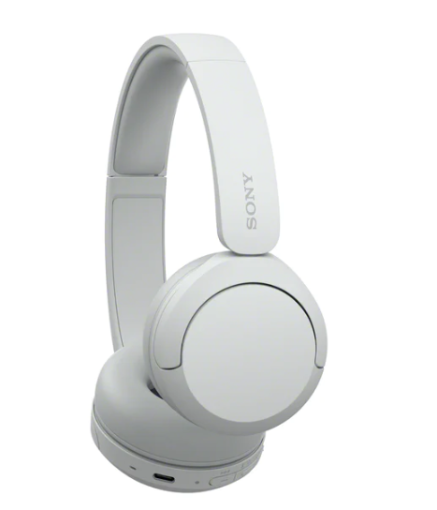 תמונה של אוזניות קשת אלחוטיות מרופדות SONY דגם WH-CH520W בצבע לבן