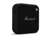 תמונה של הרמקול הנייד הקטן ביותר של Marshall עם סאונד גדול והעיצוב האייקוני דגם Willen black and brass