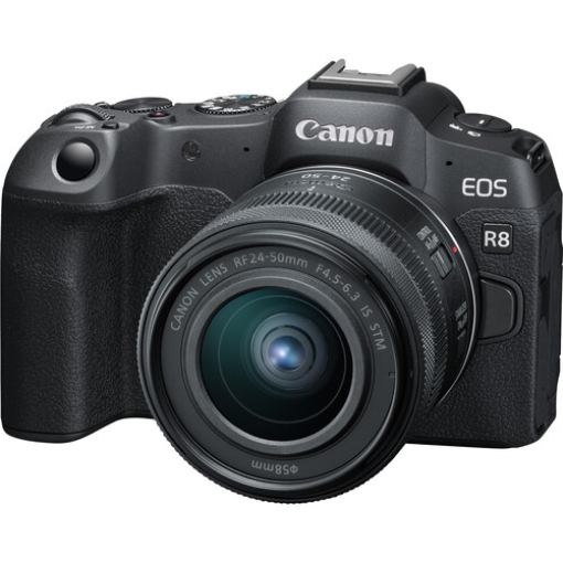 תמונה של מצלמת קנון עם עדשה CANON EOS R8 + RF24-50 F4.5-6.3 IS STM