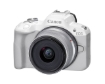 תמונה של מצלמת קנון עם עדשה CANON EOS R50  + RFS18-45 S בצבע לבן