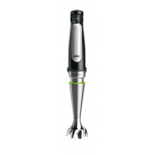 תמונה של מוט בלנדר שחור עם מוט נירוסטה  BRAUN MQ7035WH