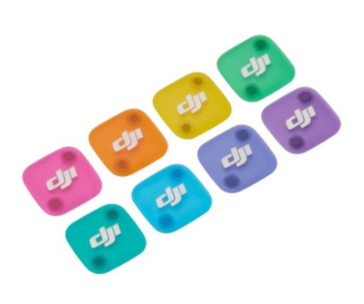 תמונה של סט כיסויים מגנטיים צבעוניים למשדר Mic Mini 2 מבית DJI