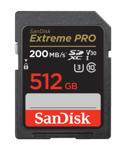 תמונה של כרטיס EX PRO SD 200S V30 4K 512G
