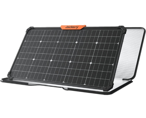 תמונה של פאנל טעינה סולארית IP68 JACKERY 80W דו-צדדי & רפלקטור