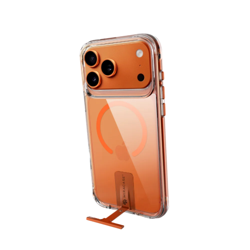תמונה של כיסוי כתום  MIRAKICK  IP 17 PRO MAX