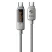 תמונה של כבל שזור טאצ' דיגיטלי 1.2M MTCD240W C-C אפור MIR