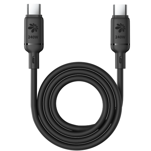 תמונה של כבל סיליקון מגנטי 1M MTCM240W C-C שחור MIR