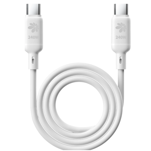 תמונה של כבל סיליקון 1.2M MTCS240W C-C לבן MIR